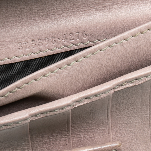 GUCCI Beige ssima Leather Bree Bifold Wallet - Picture 7 of 9